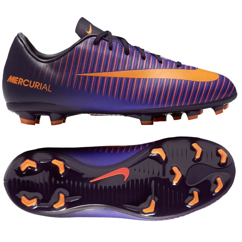 Nike Mercurial Vapor Xi Fg Jr 831945-585 football shoes violet violet