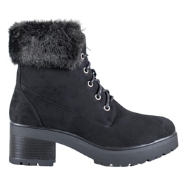 Goodin Black Boots With Fur