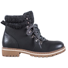 Goodin Hiking Boots With Decorative Lacing black