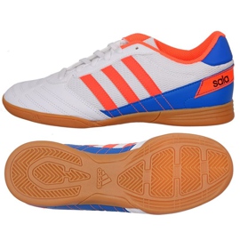Adidas Super Sala J In Jr FV2633 football boots multicolored white Adidas Super Sala J In Jr FV2633 football boots multicolored white