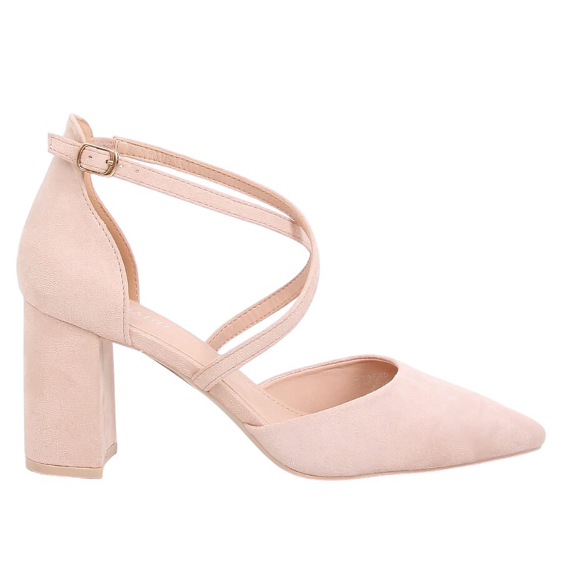 Pumps on the beige post LE069P Beige