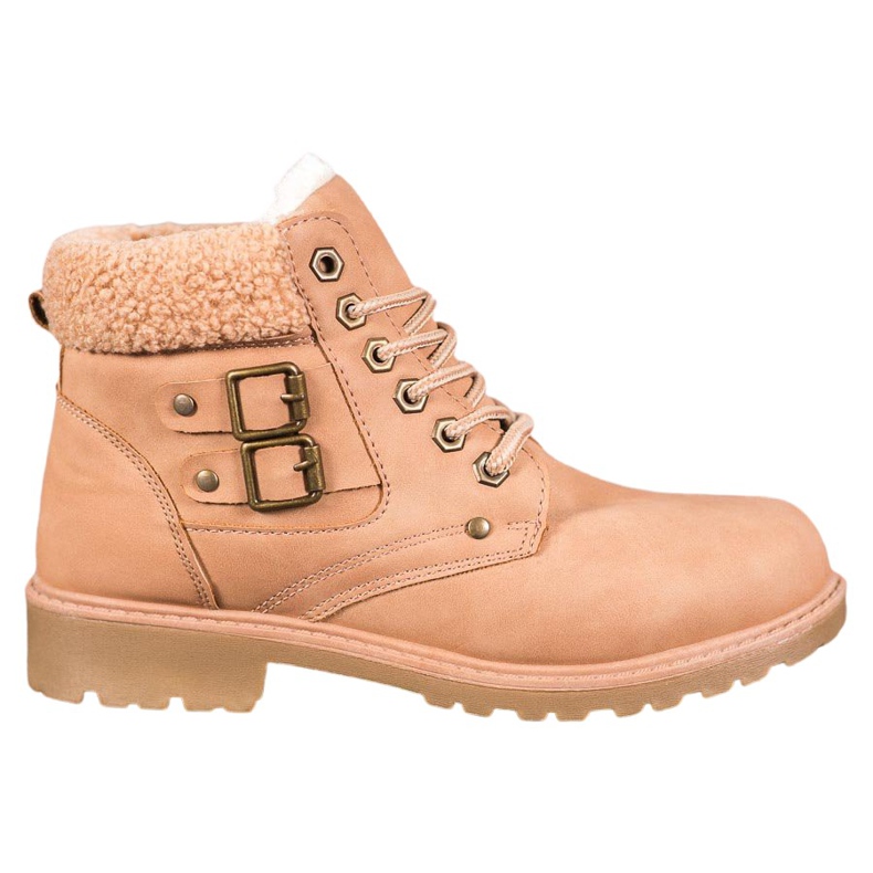 SDS Fashionable Trappers With Buckles pink
