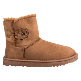SHELOVET Mukluki With Flower brown