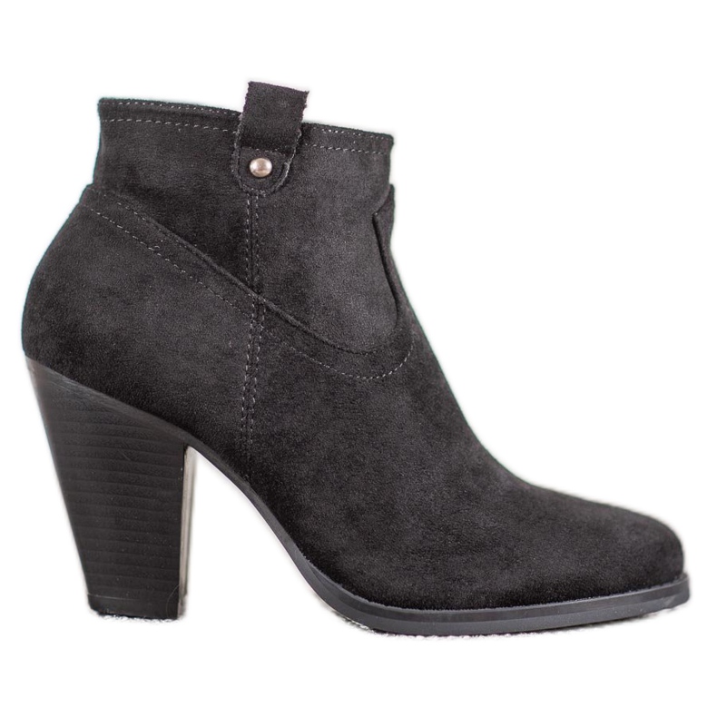 Ideal Shoes Casual Black Boots