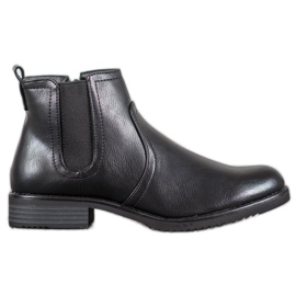 J. Star Black Boots On A Flat Heel