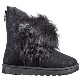 Bella Paris Snow Boots With Fur black