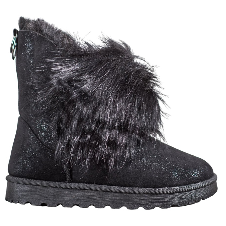 Bella Paris Snow Boots With Fur black