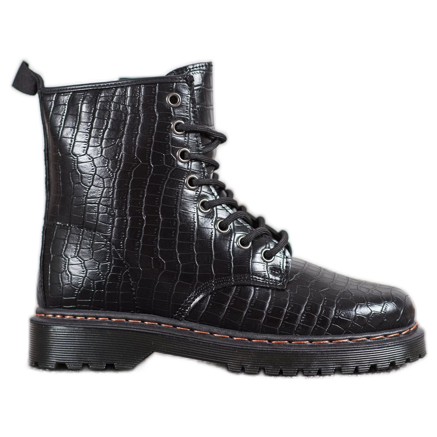 Shelovet Black Workers With Eco Leather Butymodne Pl