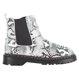 SHELOVET Chelsea Boots On The Platform white black