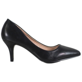 Small Swan Black Pumps