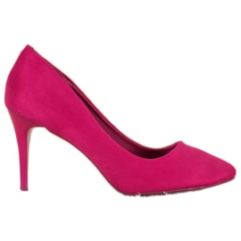 Comer Suede heels purple