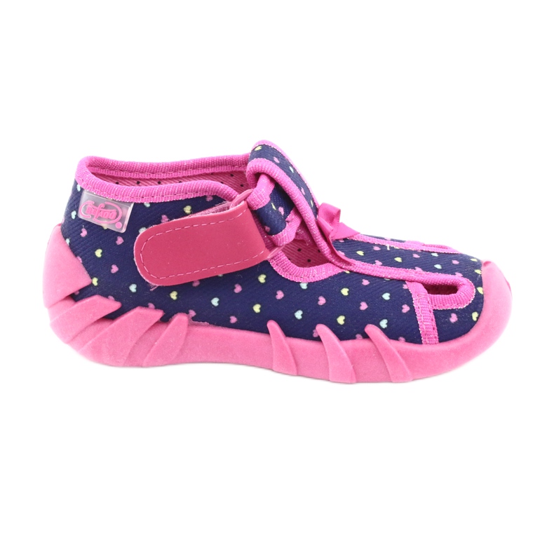 Befado children's shoes 190P092 navy blue pink Befado children's shoes 190P092 navy blue pink
