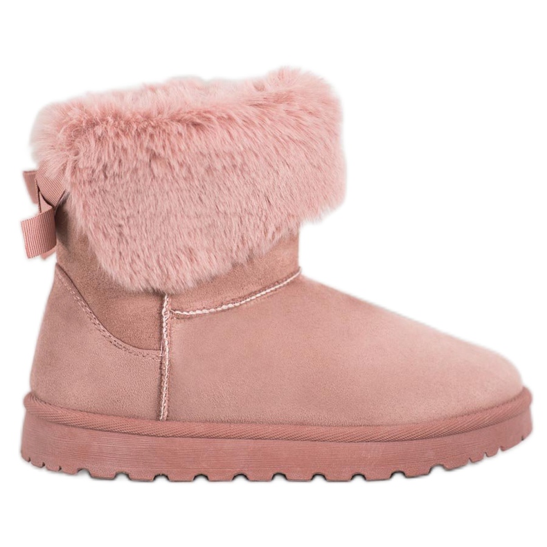 SHELOVET Mukluki With Fur pink