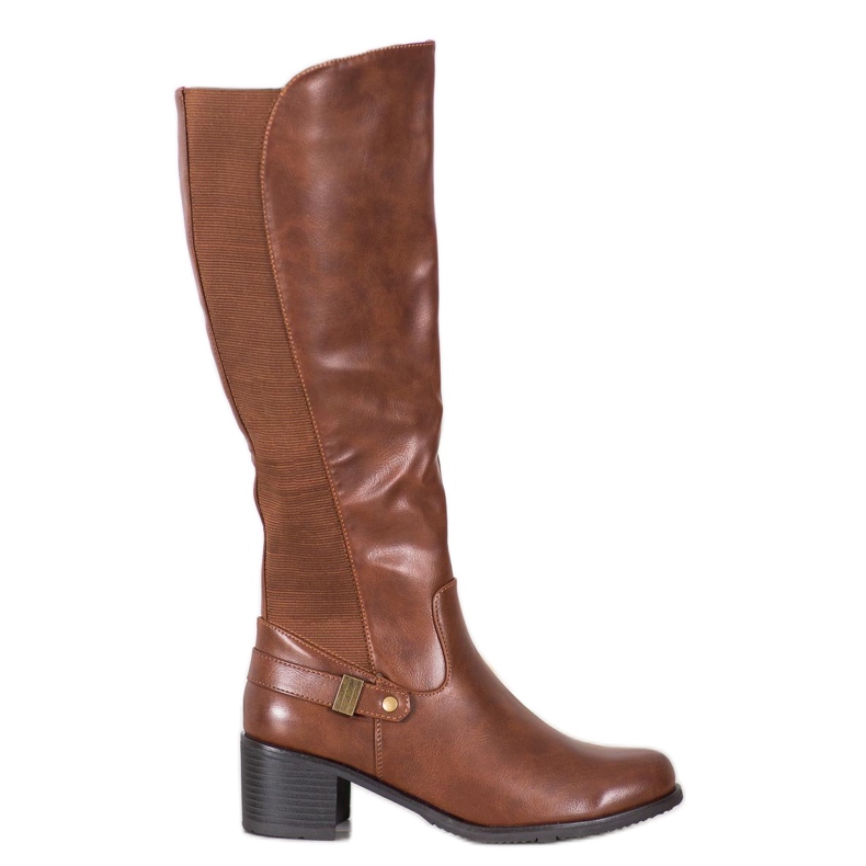 Abloom Elegant Riding Boots brown