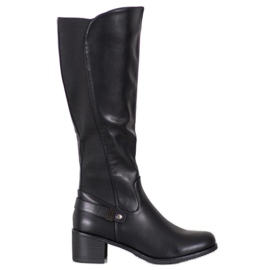 Abloom Elegant Riding Boots black