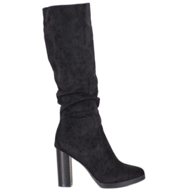 Super Me Suede boots black