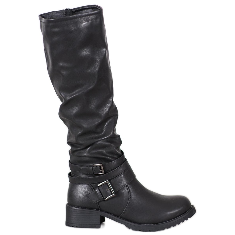 Super Mode Eco Leather Boots black