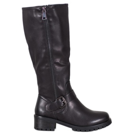 Sixth Sense Boots With Buckle black