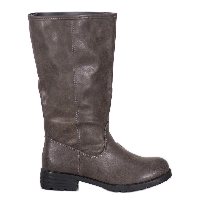 SDS Comfortable Boots With Eco Leather brown SDS Comfortable Boots With Eco Leather brown