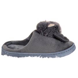 SHELOVET Slippers With Bow grey