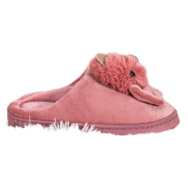 SHELOVET Slippers With Bow pink