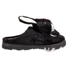 SHELOVET Rabbits slippers black SHELOVET Rabbits slippers black