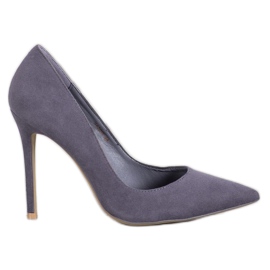 Vices Suede heels grey Vices Suede heels grey