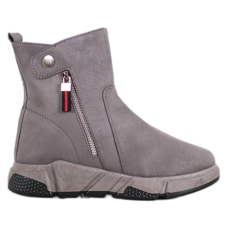 SHELOVET Fashion suede boots grey
