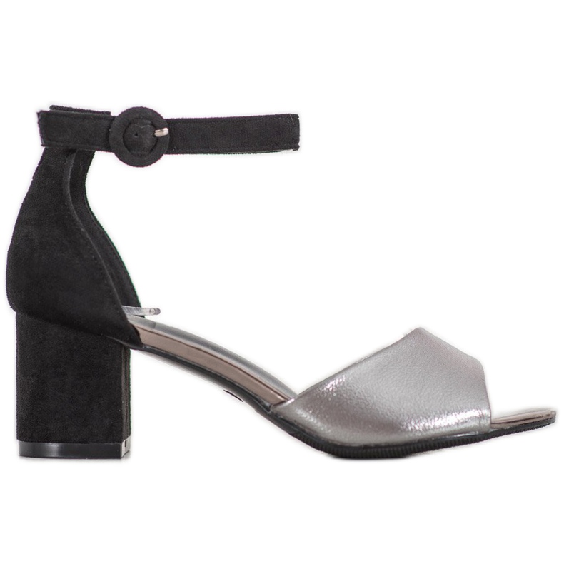 Fashionable VINCEZA pumps black grey