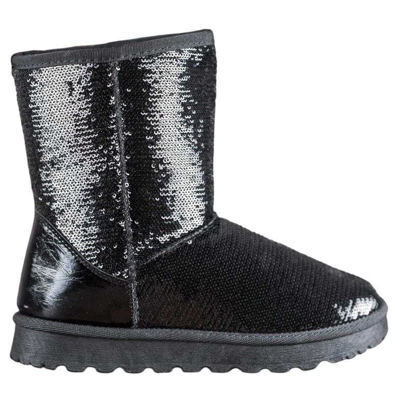 SHELOVET Mukluki With Sequins black