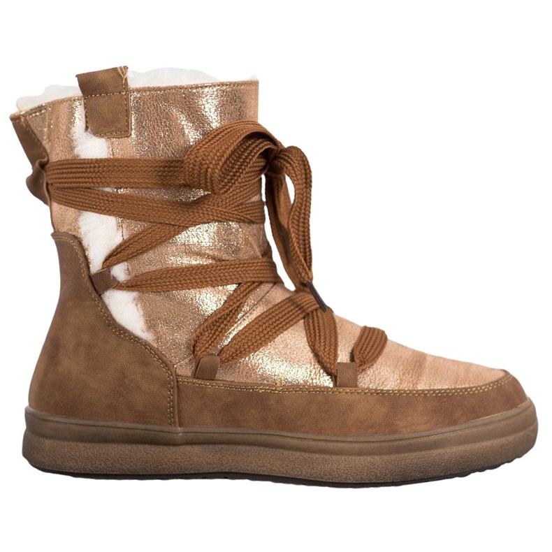 SDS Warm snow boots brown golden SDS Warm snow boots brown golden