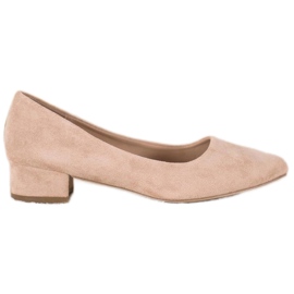 SHELOVET Flat Heel Pumps brown
