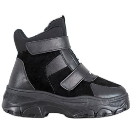Bona Black Fashion Booties Bona Black Fashion Booties
