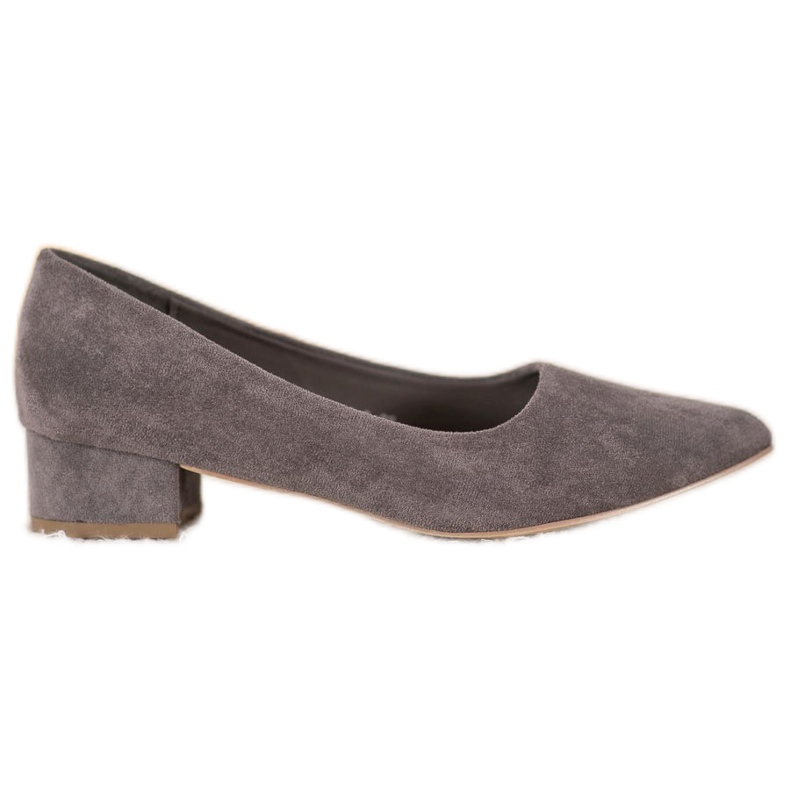 SHELOVET Flat Heel Pumps grey
