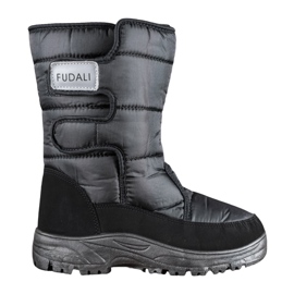 SHELOVET Warm Snow Boots With Velcro black