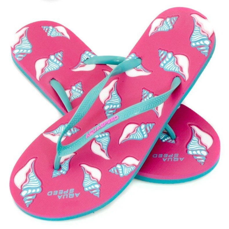 Aqua-Speed ​​Napoli W 40869-40875 flip-flops blue pink
