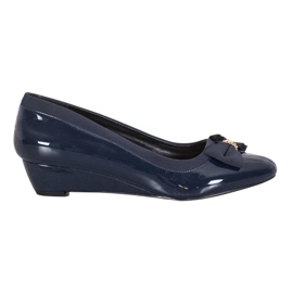 Sergio Leone Elegant Ballerina On Wedge blue