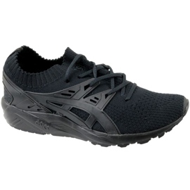 asics gel kayano trainer knit black
