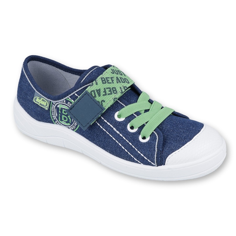 Befado children's shoes 251Y128 navy blue green