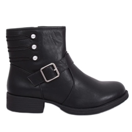 Black military boots ZW08 Black
