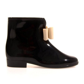 Wellington boots with a bow Y014 Black