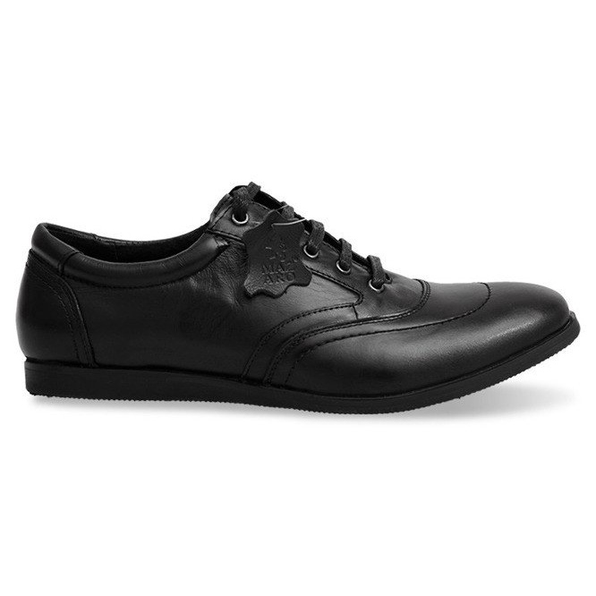Lace-up Leather Shoes LJ39 Black