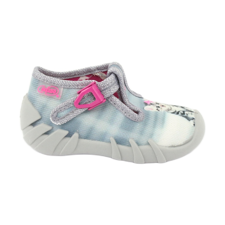 Befado kitten children's shoes 110P365 pink grey Befado kitten children's shoes 110P365 pink grey