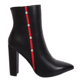 Black high-heeled boots NS063P Black Black high-heeled boots NS063P Black