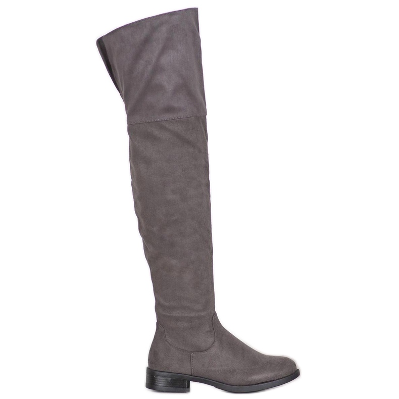 SHELOVET Stylish Over The Knee Boots grey