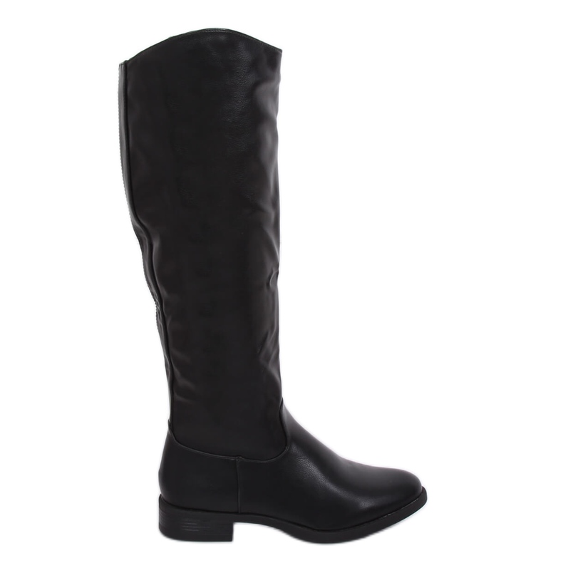 Black boots for women A-6 Black green