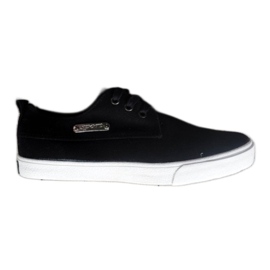 Textile Casual Sneakers Y011 Black Textile Casual Sneakers Y011 Black