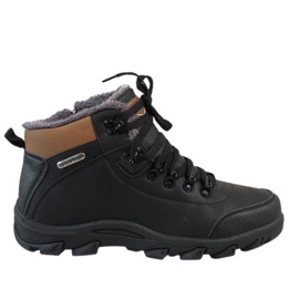 Black insulated snow boots A1833-1 Black insulated snow boots A1833-1