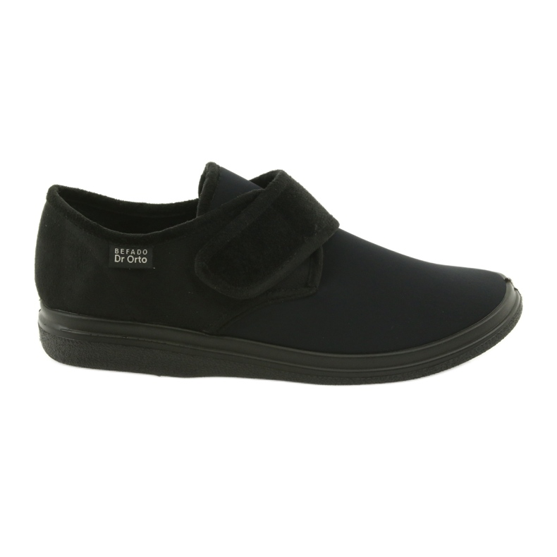 Dr.orto Befado Men's slippers PU on Velcro 036m006 black