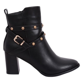 Black high-heeled boots 7968-GA Black